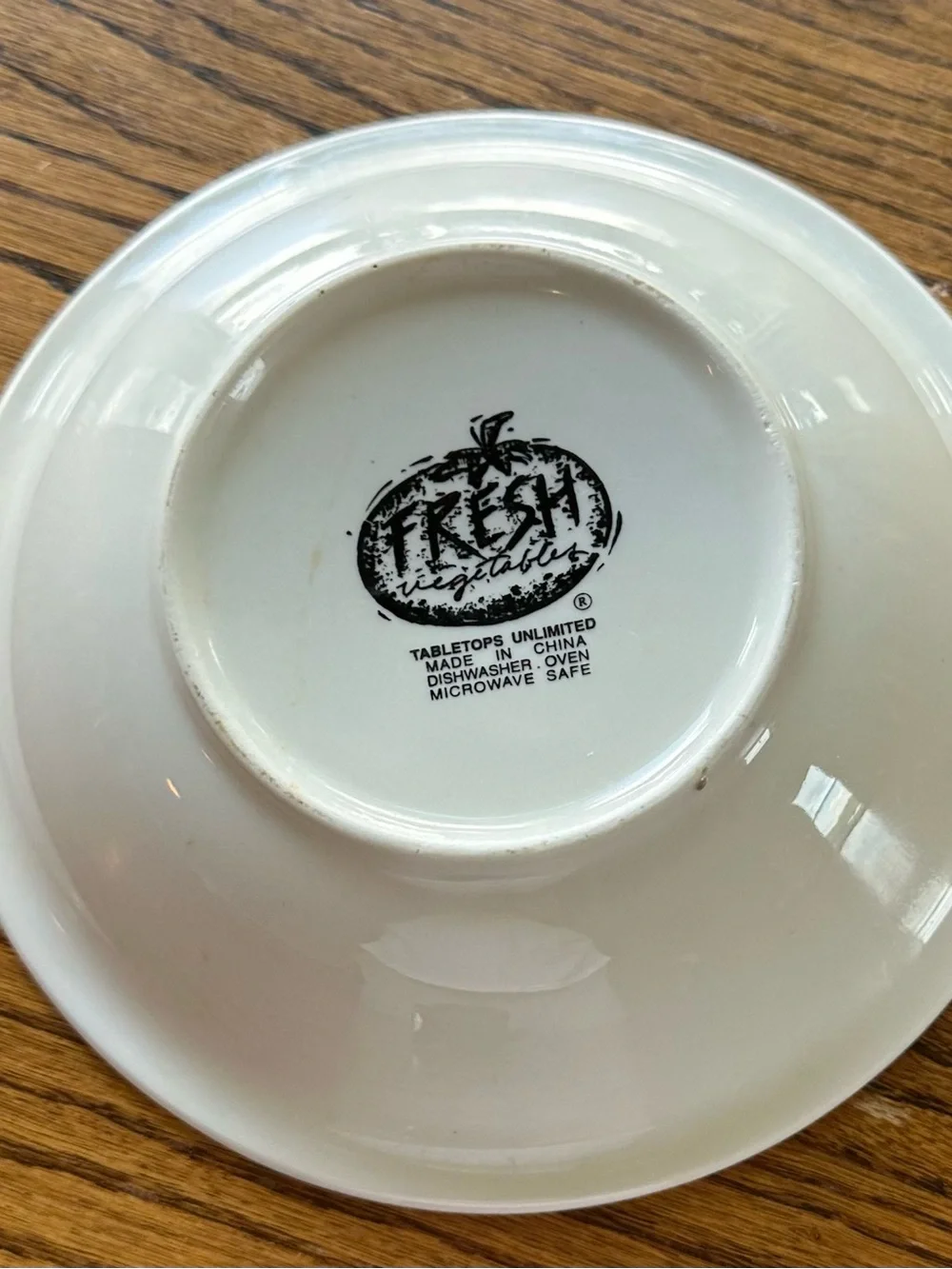 Fressh Vegetable Vintage Bowl
